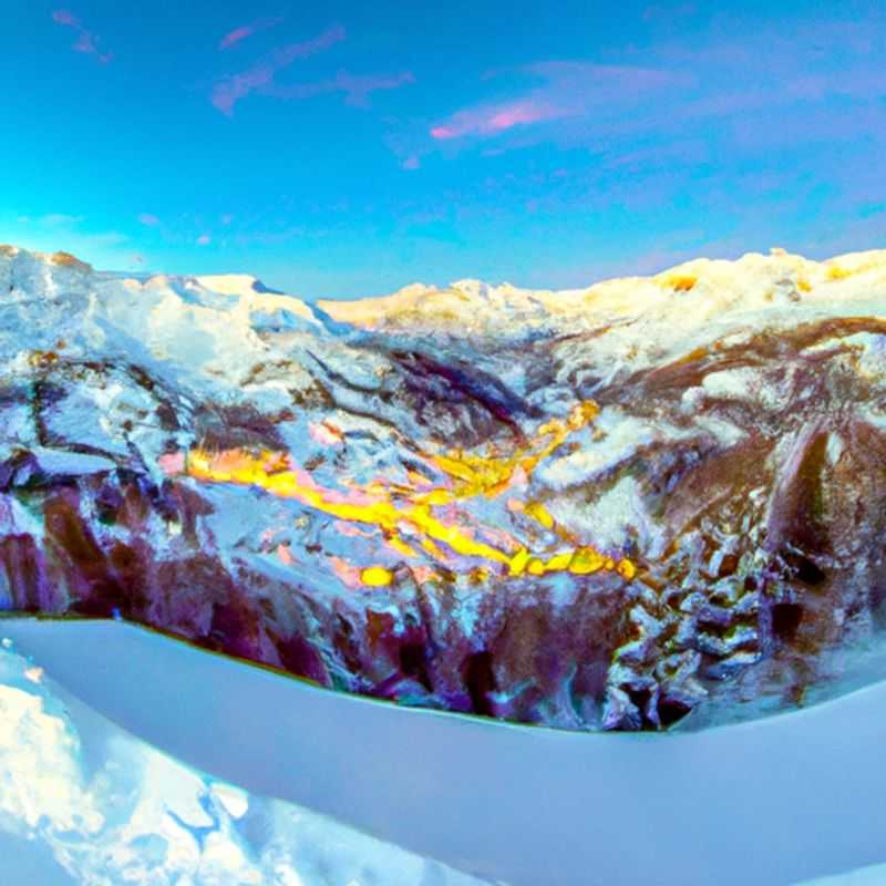 Пешие прогулки по заснеженным тропам в La Plagne, Франция