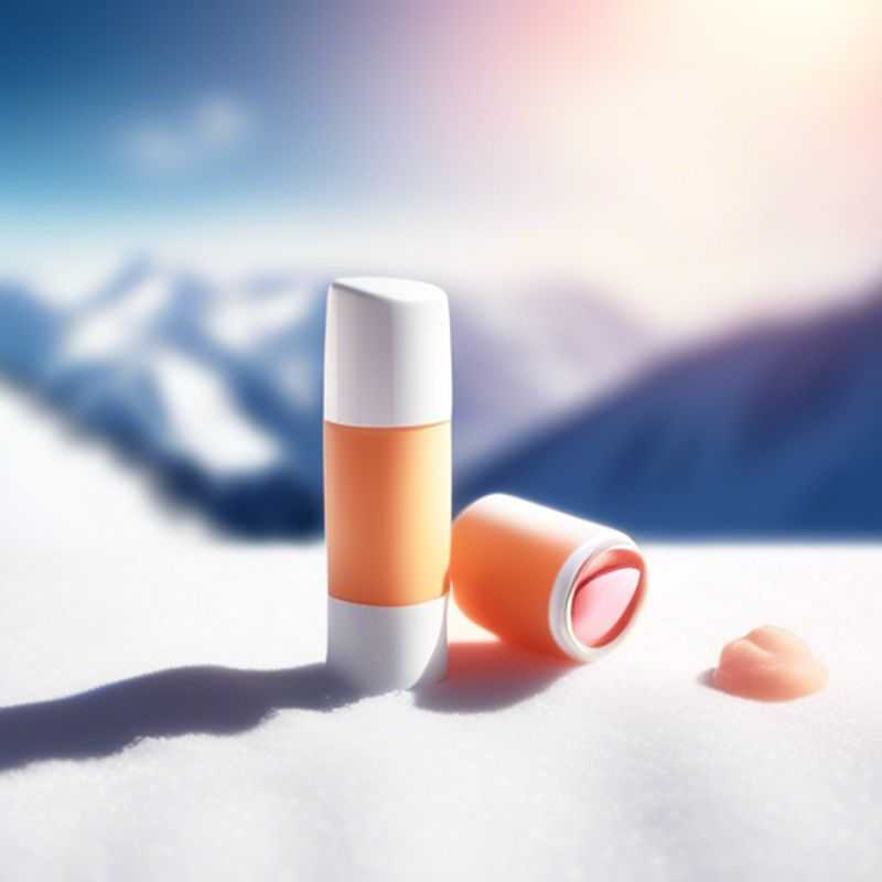 A close-up shot of sunscreen and lip balm, essential companions for protecting your skin from the sun's harmful rays.