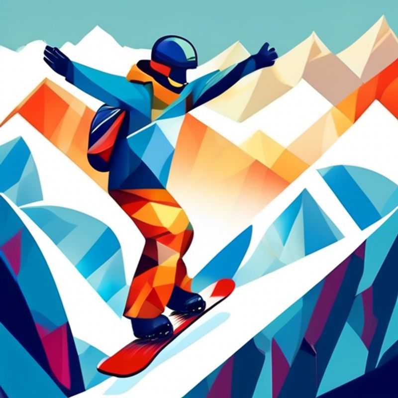 A sleek snowboard ready for the slopes