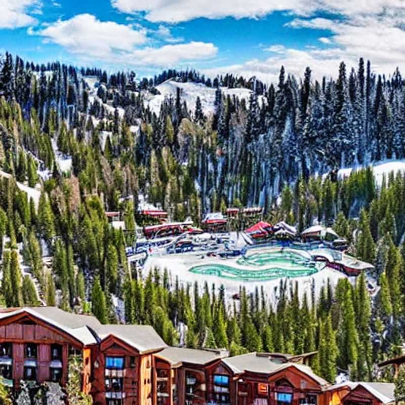 Squaw Valley au printemps : des pistes ensoleillées et des paysages à couper le souffle.