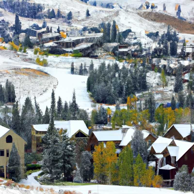 Ужин в горах с горячим вином в Deer Valley Resort во время сезона катания на лыжах