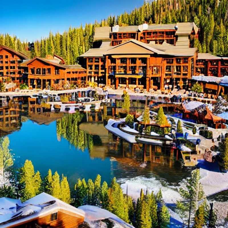 Esquíadores disfrutando de un soleado día de primavera en Deer Valley Resort.