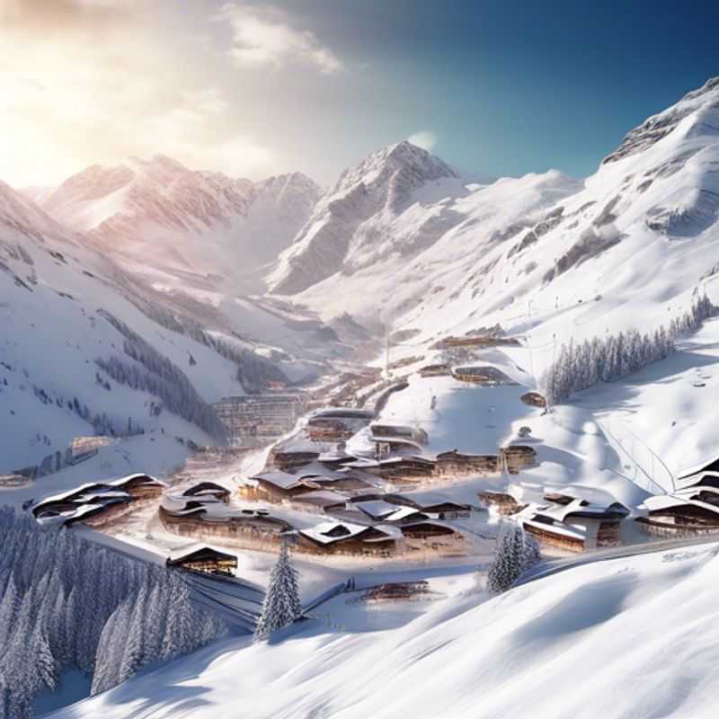 Un viajero solitario disfrutando de las impresionantes pistas de esquí en Obertauern, Austria, durante su emocionante escapada de 3 días en temporada de esquí, capturando momentos para compartir en redes sociales.