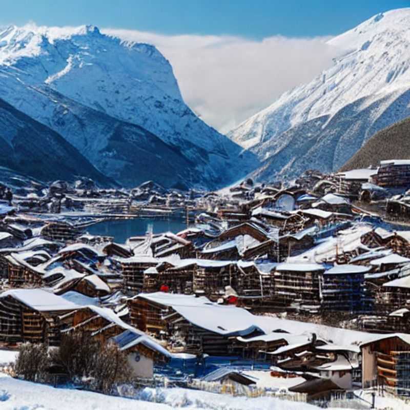 Le soleil printanier brille sur les pistes d'Alpe d'Huez.