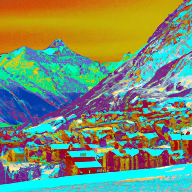 A solitary figure glides down a pristine slope against the breathtaking backdrop of snow-capped peaks and azure skies in Andermatt, Switzerland, embarking on a thrilling 3-day solo skiing adventure.