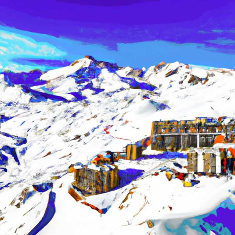 Four avid skiers gliding down the pristine slopes of Val Thorens, France, the highest ski resort in Europe, during their exhilarating 2-week ski vacation in the heart of the French Alps.