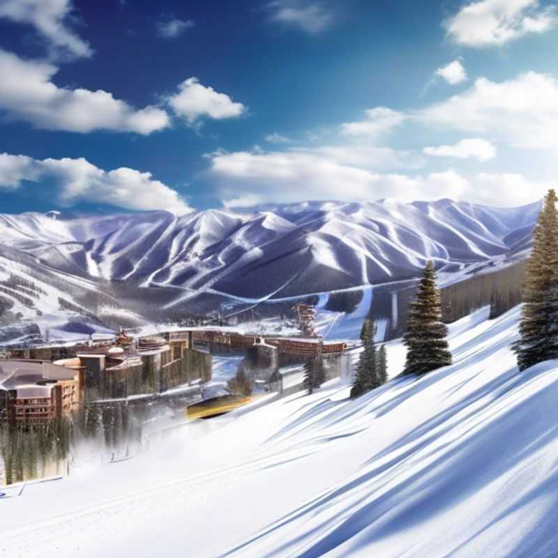 Six adventurous travelers from The Gap Year Traveler group enjoying a thrilling skiing experience at Copper Mountain, USA, surrounded by stunning snow-covered peaks during their 5-day ski season getaway.