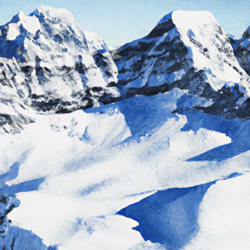 Four avid skiers taking a break on the pristine slopes of the Jungfrau Region in Switzerland, surrounded by breathtaking panoramic views of snow-capped mountains, during their exhilarating 5-day ski vacation.