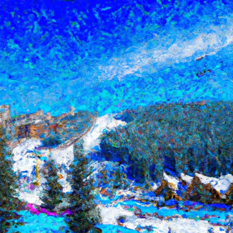Пара наслаждается захватывающим спуском на горнолыжном курорте Big Sky в США во время своего 24-часового отпуска в горнолыжный сезон.