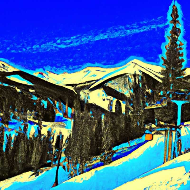 A lone skier glides gracefully down the pristine slopes of Copper Mountain, USA, surrounded by breathtaking panoramic vistas of the snow-capped Rocky Mountains, during an exhilarating 5-day ski vacation.