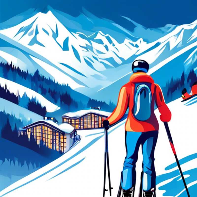 Close-up of a colorful ski pass holder, ready to unlock endless winter adventures on the slopes.