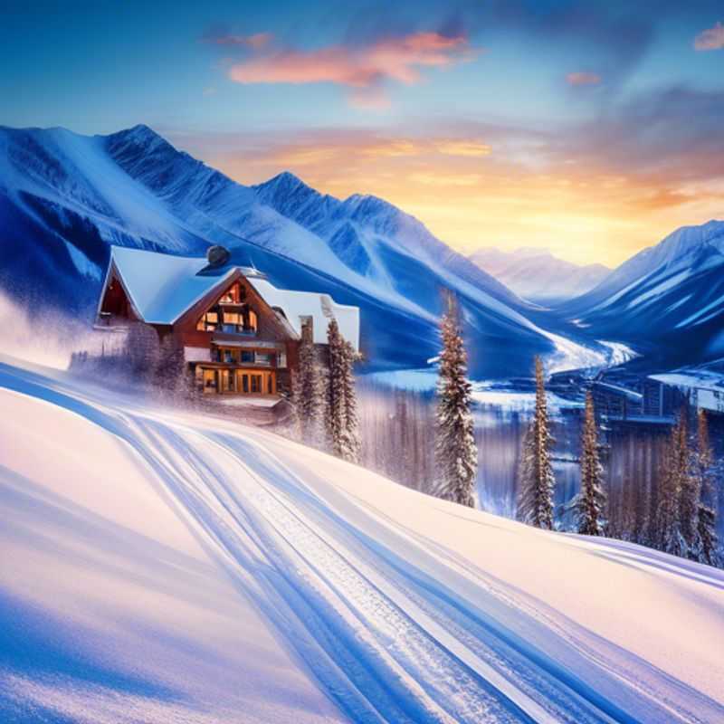 Six friends reveling in the thrill of skiing down the pristine slopes of Kicking Horse, Canada, surrounded by stunning mountain views during their 3-day wellness retreat in ski season.