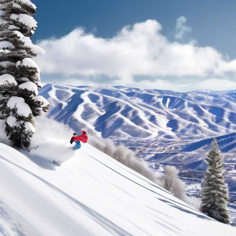 Here are a few options for alt text in Portuguese for an image of Steamboat Springs, depending on the specific image: