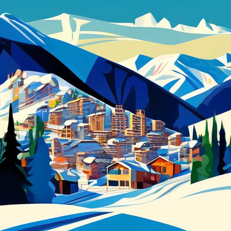 Горнолыжный курорт Vail, США: заснеженные склоны и живописные пейзажи.