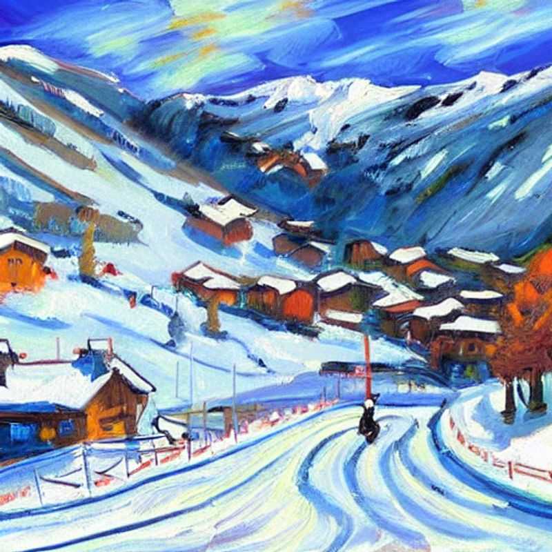 Le soleil printanier brille sur les pistes d'Alpe d'Huez.