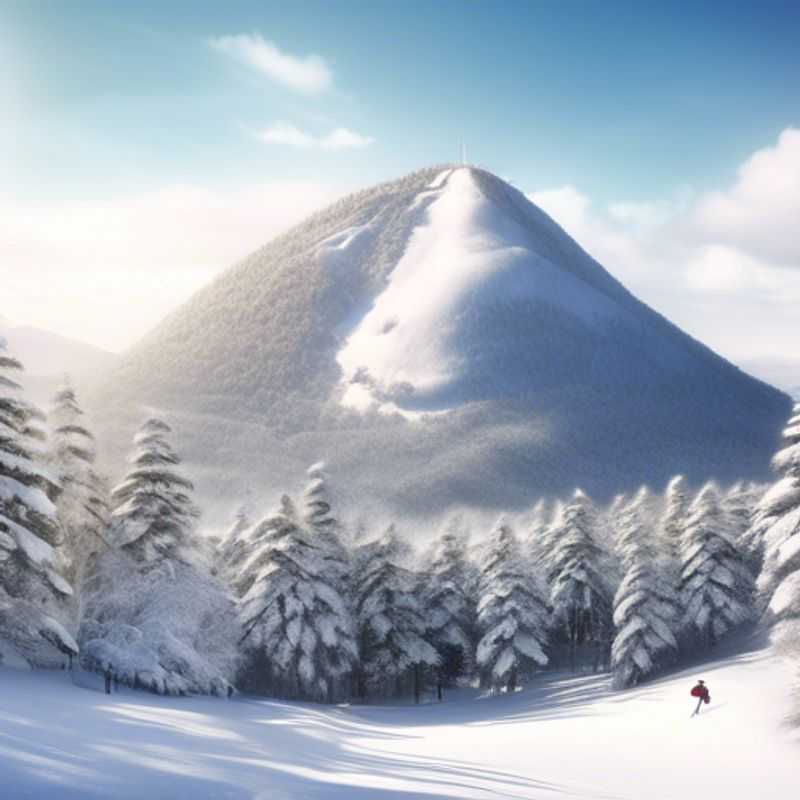A group of six friends, known as The Festivalgoer, reveling in the thrilling slopes of Sugarloaf, USA, during their week-long skiing vacation, surrounded by breathtaking winter landscapes and vibrant ski culture.