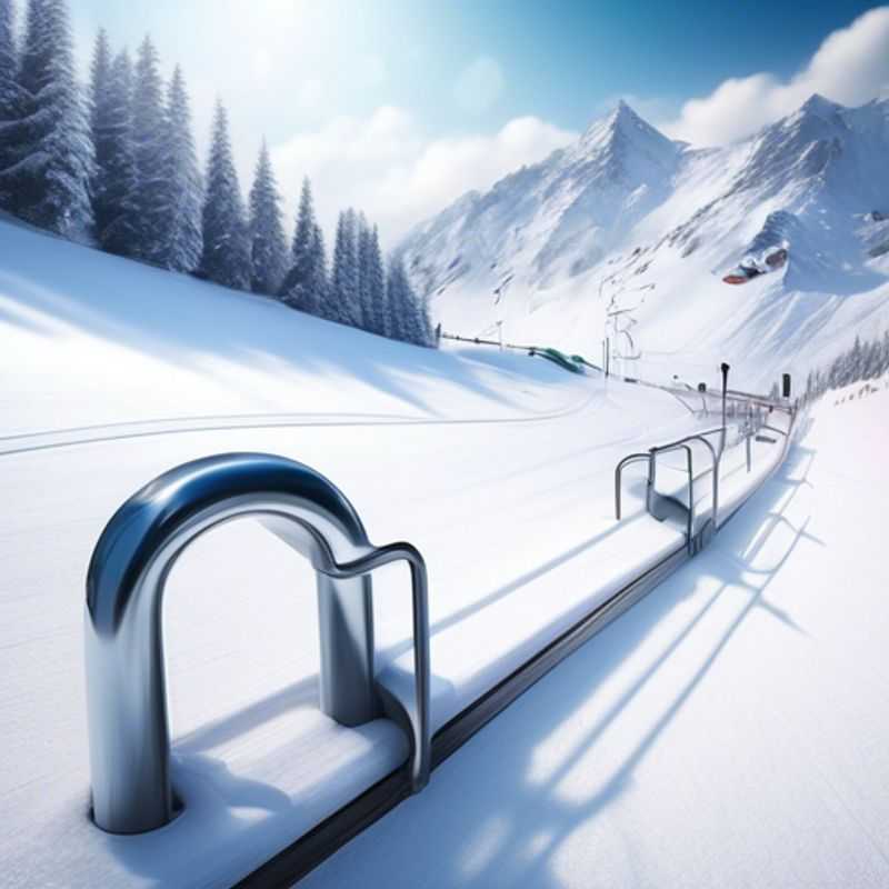 Busca un candado con cable o cadena larga para asegurar tus esquís