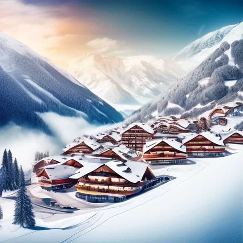Família se divertindo nas pistas de esqui em Sölden, Áustria, durante suas férias de uma semana na temporada de esqui, com crianças felizes explorando a neve.