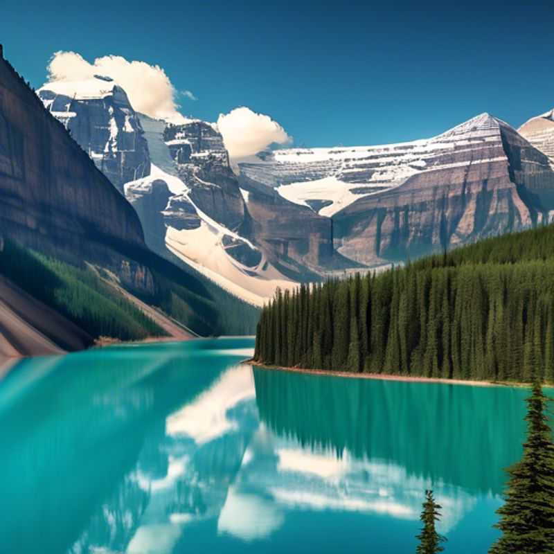 Cuatro amigos disfrutando de un emocionante día de esquí en el impresionante Lago Louise Ski Resort, Canadá, durante sus tres semanas de vacaciones en temporada de esquí.