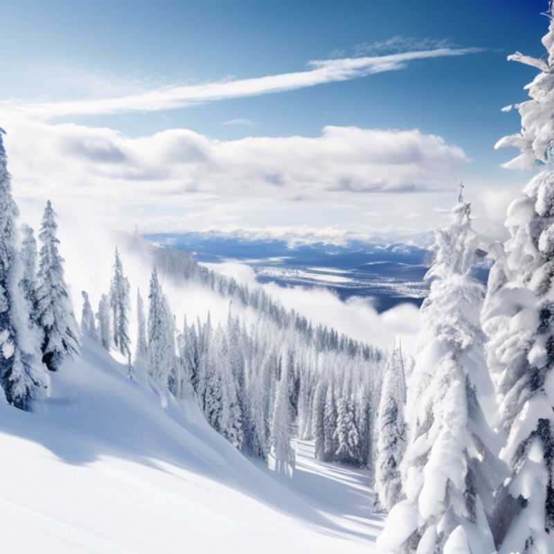 Six amis dévalant les pentes enneigées du Big White Ski Resort au Canada, profitant d'une escapade de 24 heures pleine d'aventures et de rires pendant la saison de ski.