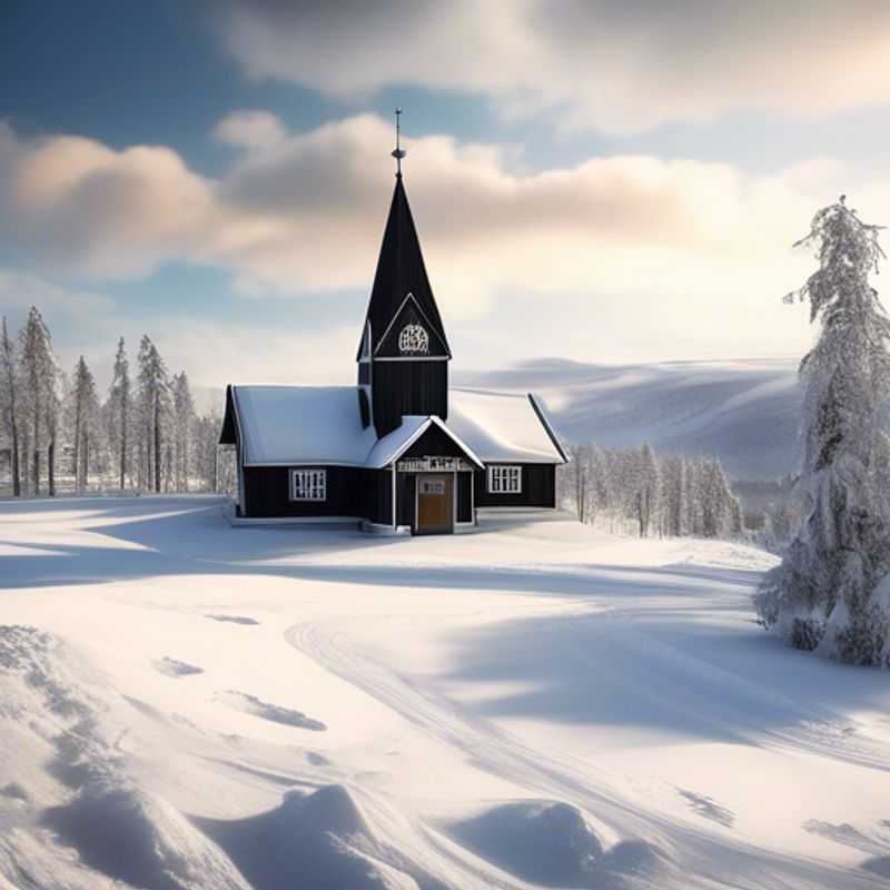 Viajante solo explorando a beleza de Trysil, Noruega, durante suas férias de esqui de 3 semanas, cercado por montanhas cobertas de neve e paisagens deslumbrantes.