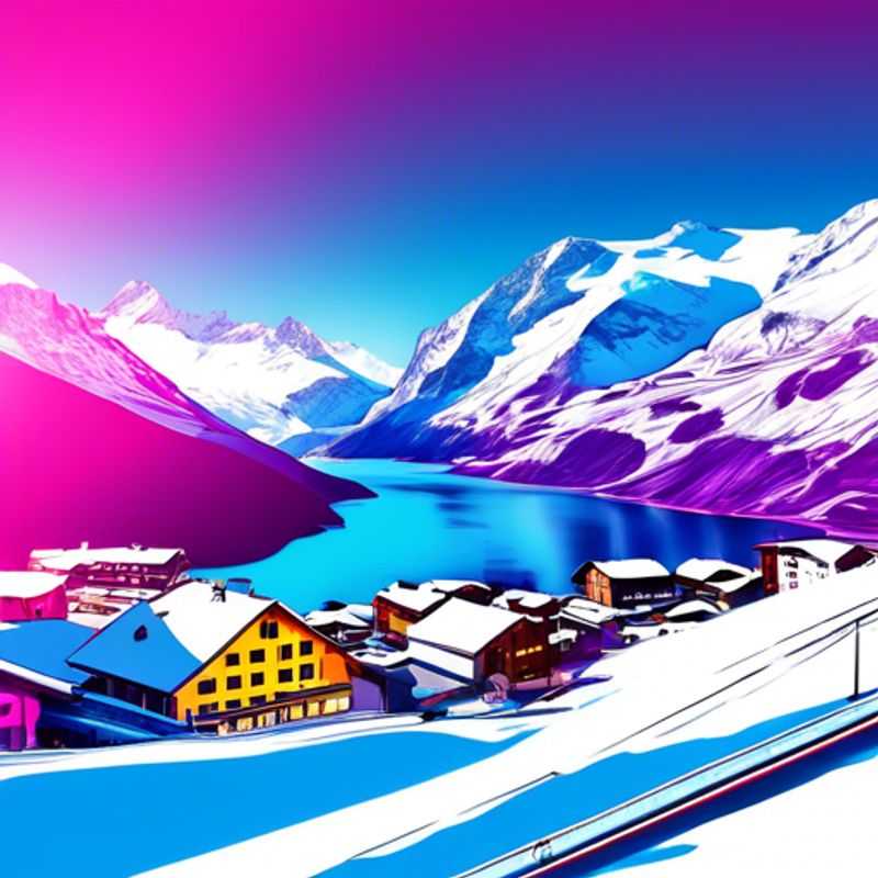 Un groupe de six personnes profitant des pistes enneigées de Corvatsch, en Suisse, lors de leurs vacances de ski de quatre jours pendant la saison de ski.