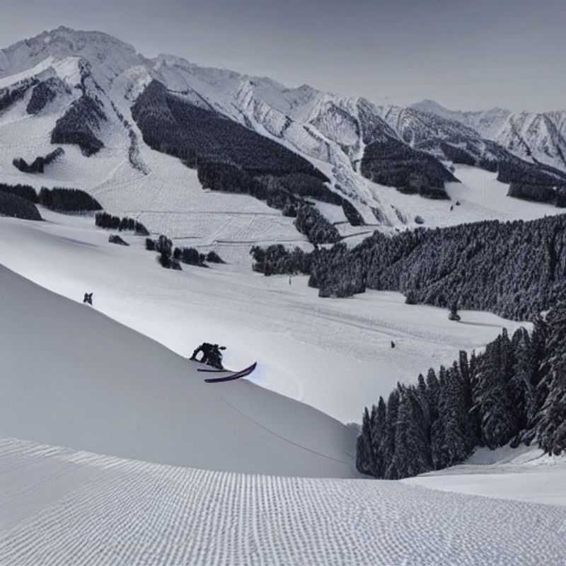 Le soleil printanier brille sur les pistes d'Axamer Lizum.