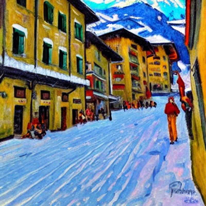 Here are a few options for alt text in Portuguese for an image of Pila, Italy, in an article about spring break activities there, each with a slightly different emphasis: