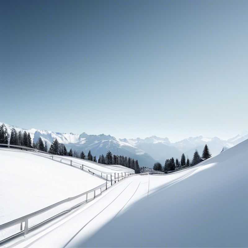 Here are a few options for alt text in Portuguese for an image of Lenzerheide, Switzerland, for an article about the best time to visit: