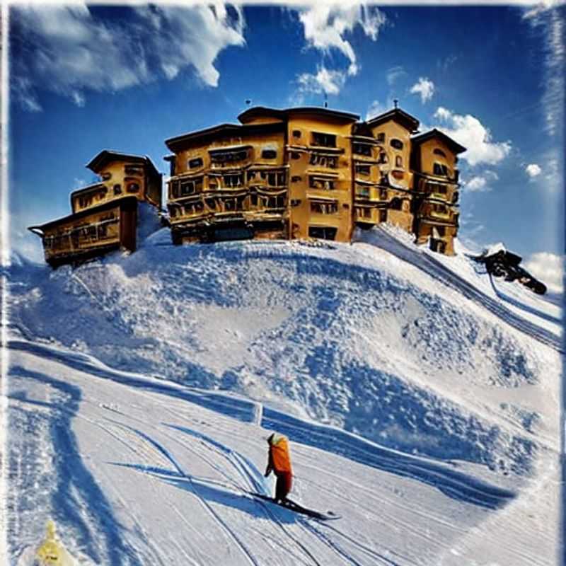 Sestrières au printemps : des paysages alpins ensoleillés, idéals pour des vacances de printemps.