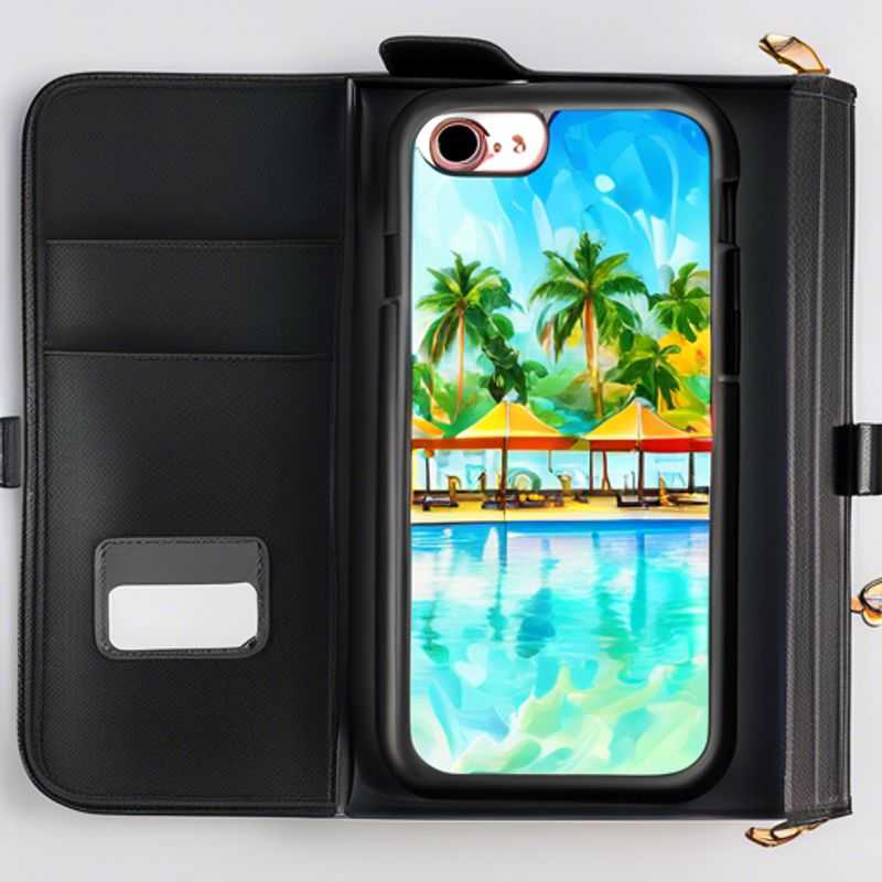 A waterproof phone case protects your phone from water damage.