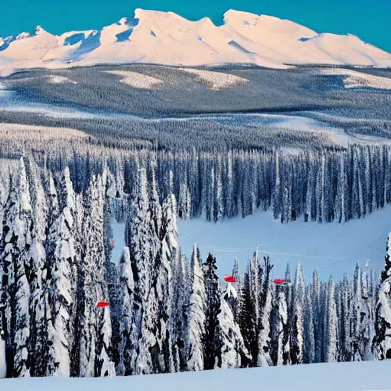 Casais e famílias aproveitando o sol da primavera e a neve perfeita em Big White Ski Resort, Canadá, durante as férias da primavera. Uma aventura inesquecível para todas as idades!