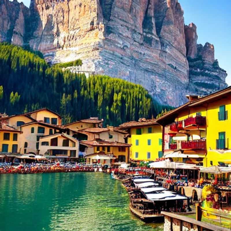Deux amis profitant du soleil printanier sur les pistes de ski de Corvara, Italie, avec les Dolomites en toile de fond spectaculaire – une escapade idéale pour les vacances de printemps !