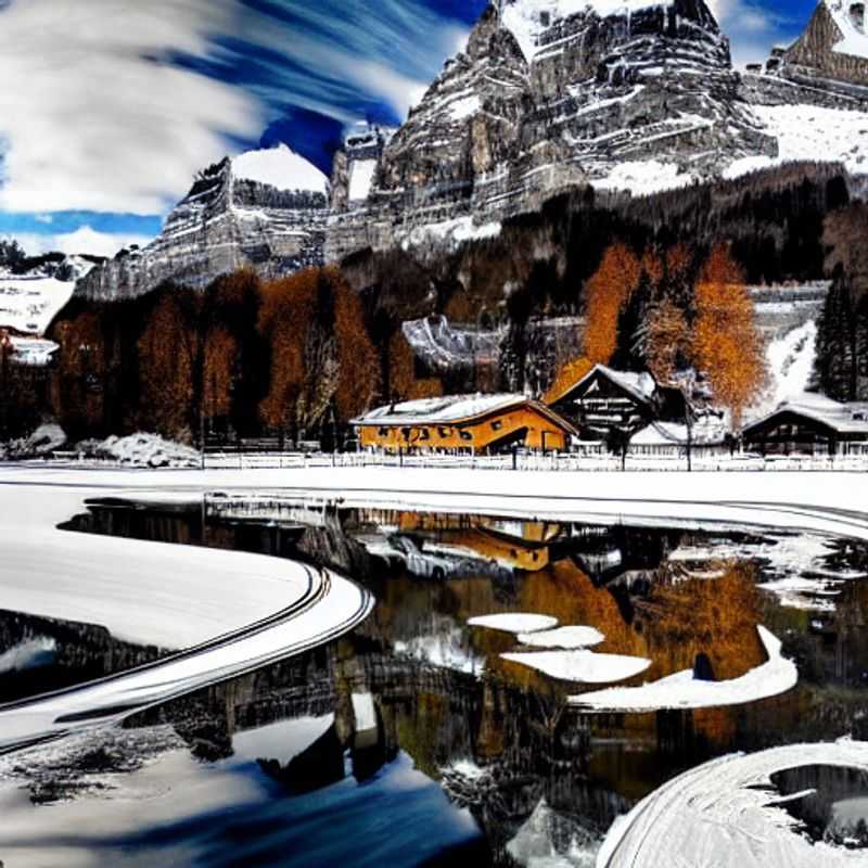 Un paysage printanier éblouissant à Engelberg, en Suisse : Découvrez les activités palpitantes pour votre semaine de relâche, avec des sommets enneigés et des prairies verdoyantes.