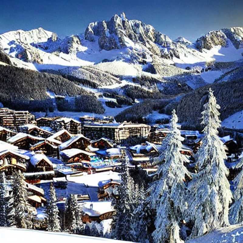 Casal aproveitando o sol da primavera em Courchevel, França: esquiando na neve derretida ou brindando com champanhe nas encostas? Descubra o que fazer durante o spring break nesta estância alpina!