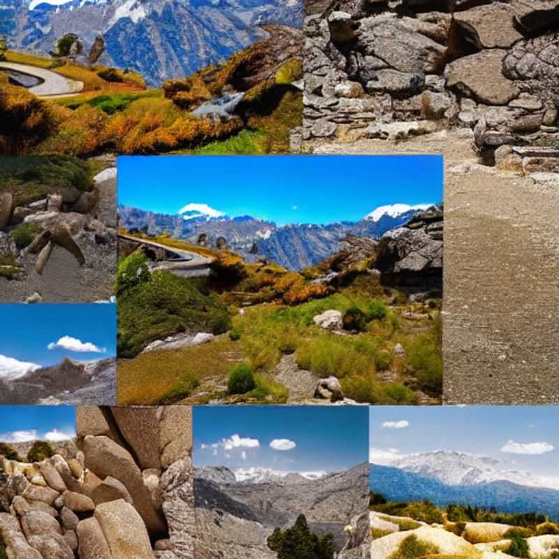 Des randonneurs profitant du soleil printanier et des sommets enneigés de la Sierra Nevada, Espagne, une destination idéale pour les vacances de printemps.
