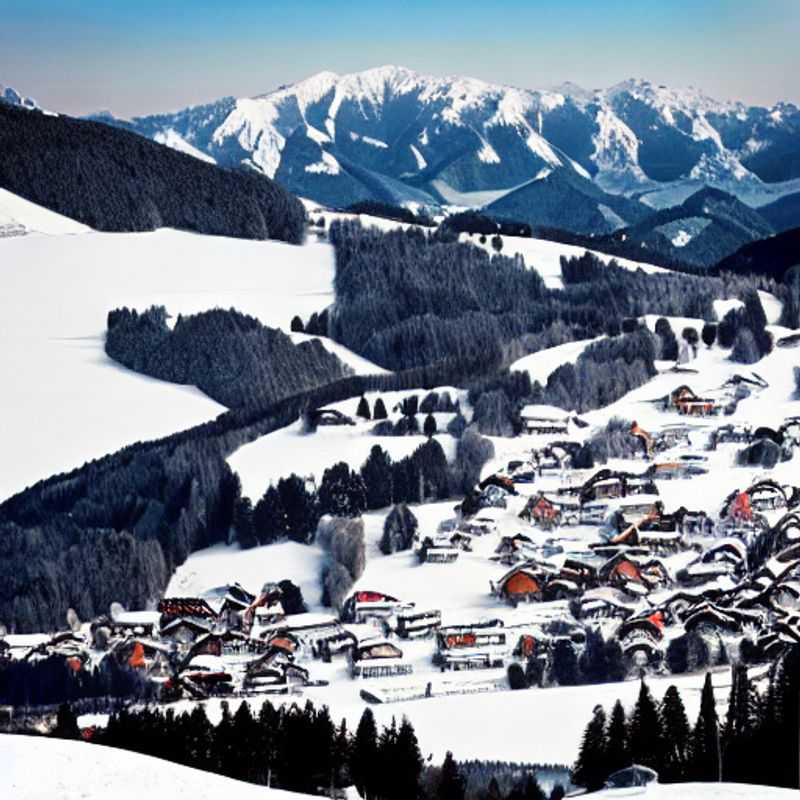 Parejas disfrutando del sol primaveral en Kitzbühel, Austria, con las montañas florecientes como telón de fondo, mientras exploran todo lo que este destino alpino tiene para ofrecer durante sus vacaciones de primavera.