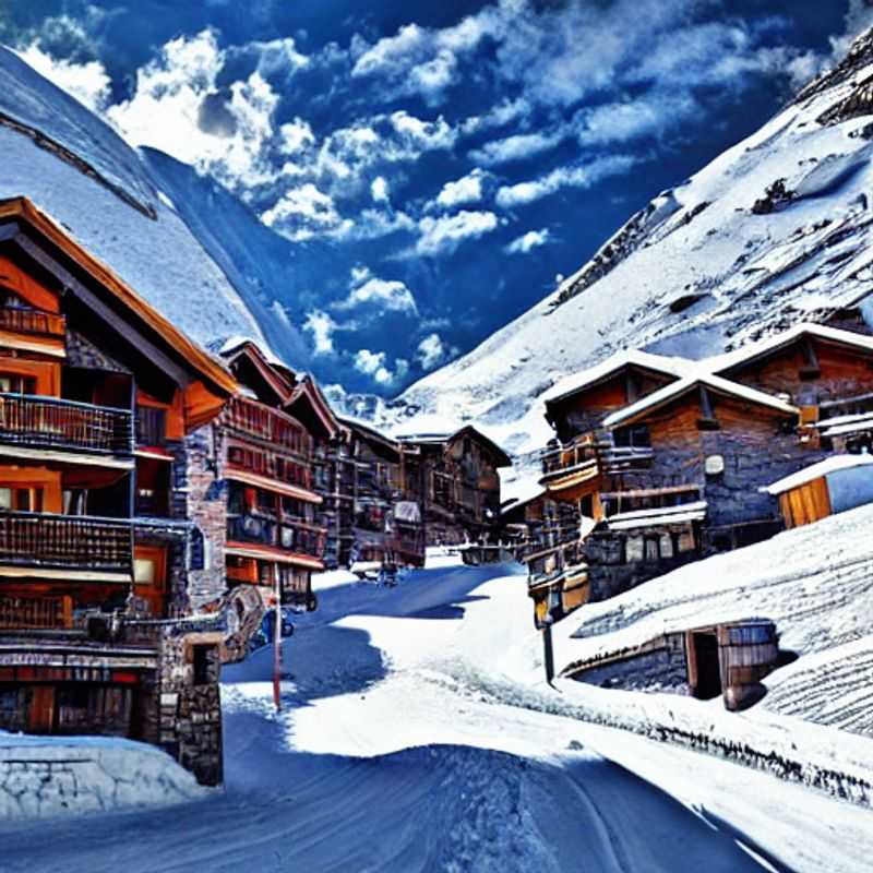 Deux skieurs dévalant les pentes ensoleillées de Val d'Isère pendant les vacances de printemps, une escapade alpine inoubliable.