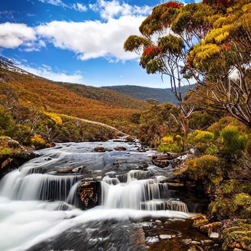 Casais aproveitando a explosão de cores da primavera em Falls Creek, Austrália. Aventura e paisagens deslumbrantes te esperam durante o feriado da primavera!