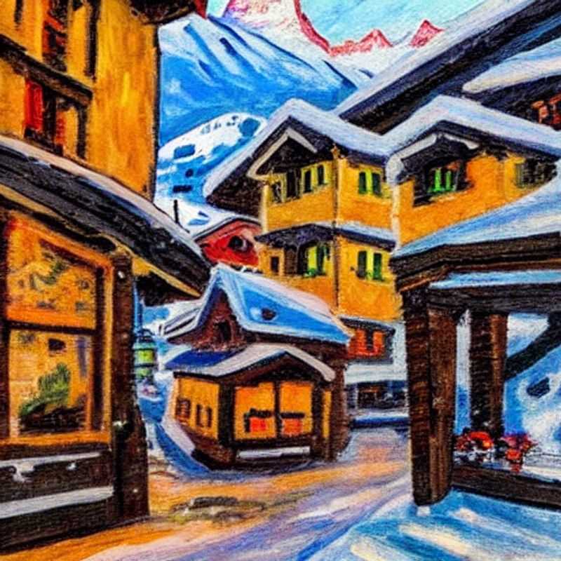 Deux skieurs admirant le Cervin majestueux sous le soleil printanier de Zermatt, Suisse, profitant pleinement des vacances de printemps.
