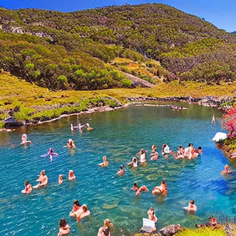 Dois esquiadores aproveitando as pistas ensolaradas de Falls Creek, Austrália, durante as férias da primavera.