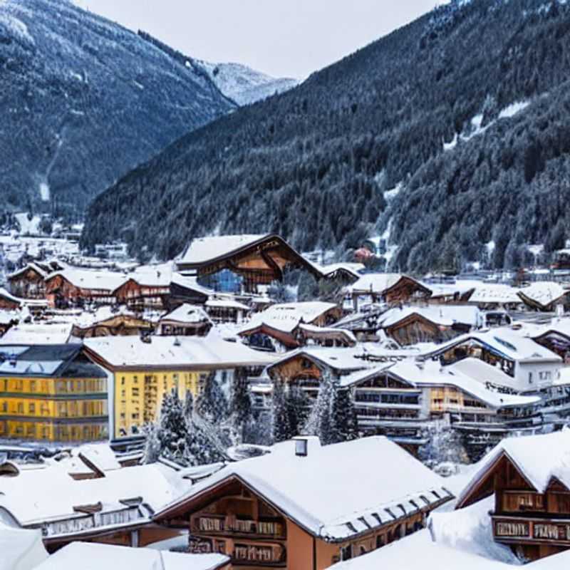 Casais aproveitando a vista exuberante das montanhas floridas de Axamer Lizum, na Áustria, durante as férias da primavera, com picos nevados ao fundo e muita alegria no ar.