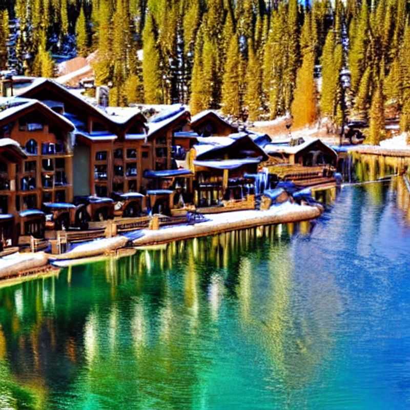 Dois amigos esquiando em Deer Valley Resort sob o sol da primavera, aproveitando a neve e a paisagem deslumbrante durante as férias de primavera nos EUA.