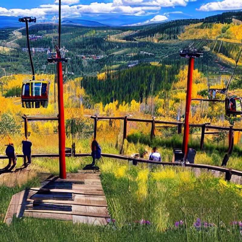 Dos amigos disfrutando del sol primaveral en Park City Mountain Resort, USA, mientras conquistan las pistas en su viaje de Spring Break. (Two friends enjoying the spring sun in Park City Mountain Resort, USA, while conquering the slopes on their Spring Break trip.)