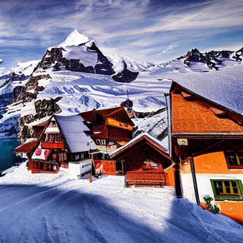 Parejas disfrutando de un día soleado en la región de Jungfrau, Suiza, con montañas cubiertas de nieve y verdes valles, durante sus vacaciones de primavera. (Couples enjoying a sunny day in the Jungfrau Region, Switzerland, with snow-capped mountains and green valleys, during their spring break.)