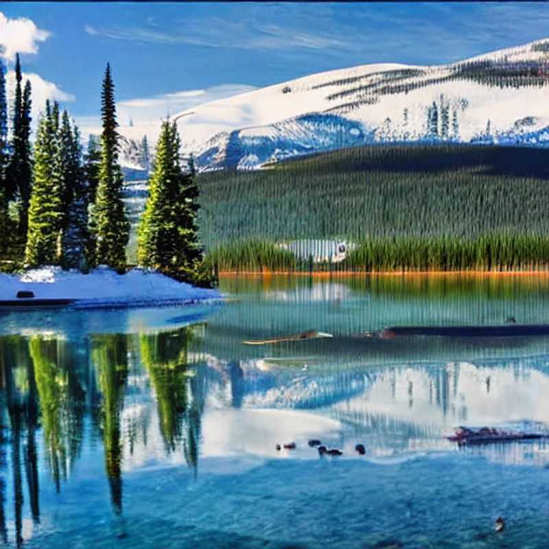 Casal aproveitando o sol da primavera e a neve ainda abundante em Sun Peaks, Canadá, durante as férias da primavera. Uma escapada perfeita para recarregar as energias!