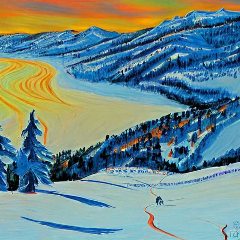 Shredding the spring slush! A vibrant shot of a skier/snowboarder carving through the slopes of Kirkwood, USA, capturing the fun of a spring break adventure in the mountains. (Maybe a beer or goggle tan is visible for extra points!)