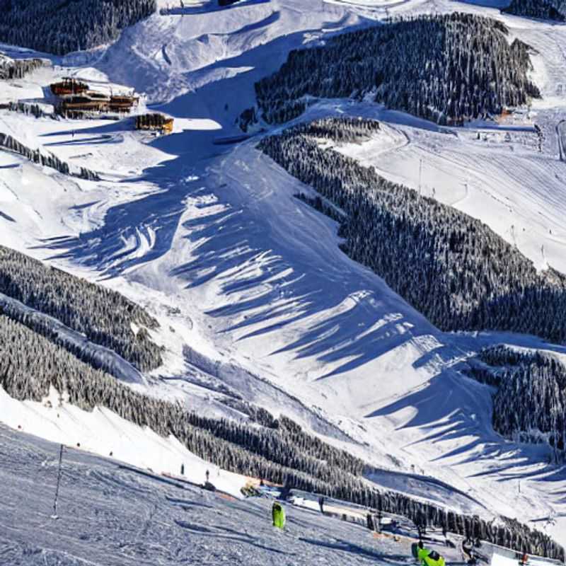 Dos esquiadores disfrutando del sol primaveral en las pistas de Sestriere, Italia, una aventura inolvidable para estas vacaciones de primavera.