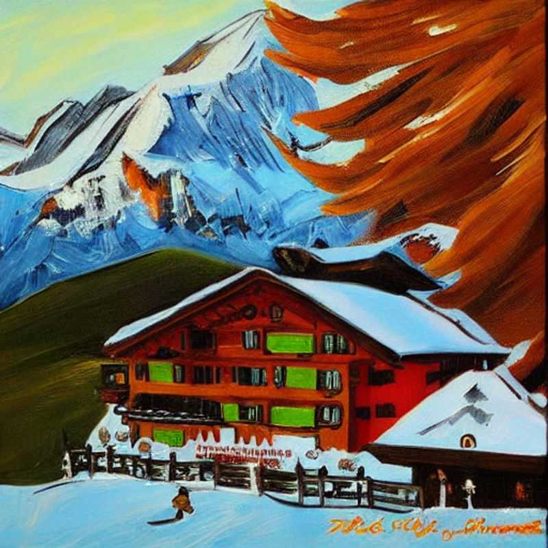 Dois esquiadores aventureiros deslizando pelas majestosas montanhas cobertas de neve em Corvatsch, Suíça, durante as férias da primavera.