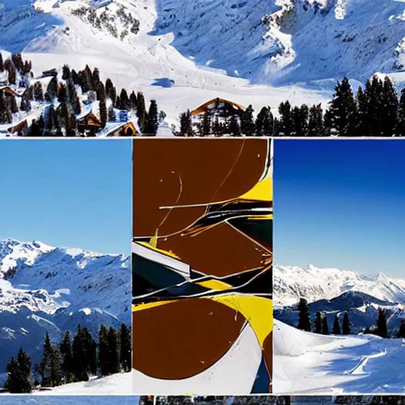 Des vacanciers profitant du soleil printanier sur les pistes de Crans-Montana, en Suisse, lors d'une journée ensoleillée de vacances de printemps, avec les montagnes enneigées en toile de fond.